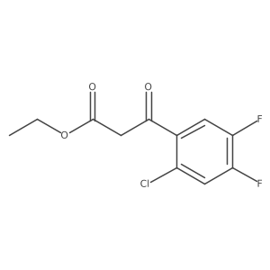 Ethyl 3-(2-chloro-4,5-difluorophenyl)-3-oxopropanoate Structure