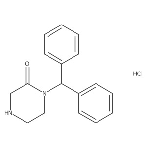 1-Benzhydrylpiperazin-2-one hydrochloride结构式