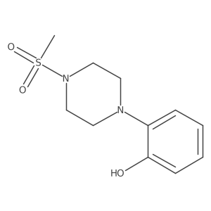 1-(2-Hydroxyphenyl)piperazin-4-methylsulfonamide结构式