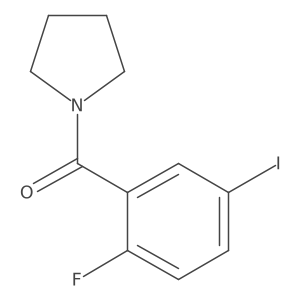 1-[(2-Fluoro-5-iodophenyl)carbonyl]pyrrolidine结构式
