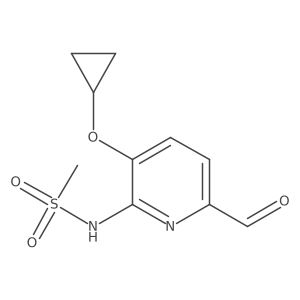 N-(3-Cyclopropoxy-6-formylpyridin-2-YL)methanesulfonamide结构式