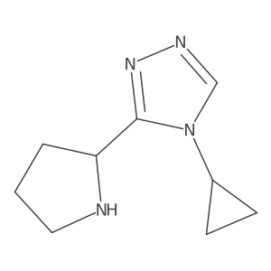 4-Cyclopropyl-3-(pyrrolidin-2-yl)-4H-1,2,4-triazole Structure