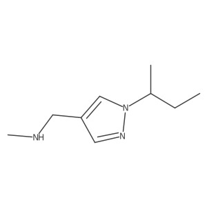 {[1-(butan-2-yl)-1H-pyrazol-4-yl]methyl}(methyl)amine Structure