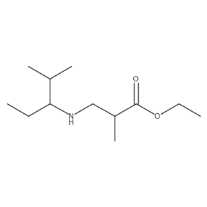 Ethyl 3-[(1-ethyl-2-methylpropyl)amino]-2-methylpropanoate Structure