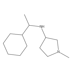 N-(1-cyclohexylethyl)-1-methylpyrrolidin-3-amine Structure