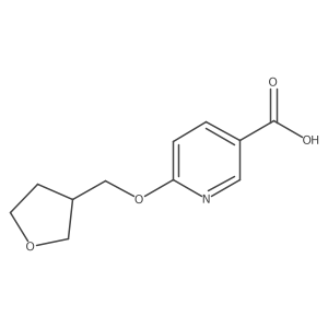 6-((Tetrahydrofuran-3-yl)methoxy)nicotinic acid Structure