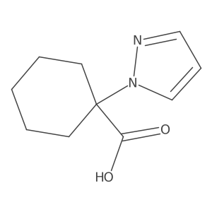 1-(1-Pyrazolyl)cyclohexanecarboxylic Acid结构式