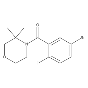 (5-Bromo-2-fluorophenyl)(3,3-dimethylmorpholino)methanone Structure