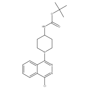 tert-Butyl N-[1-(4-chlorophthalazin-1-yl)-4-piperidyl]carbamate Structure