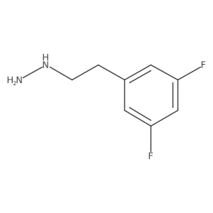 [2-(3,5-Difluorophenyl)ethyl]hydrazine Structure