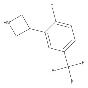3-[2-Fluoro-5-(trifluoromethyl)phenyl]azetidine Structure