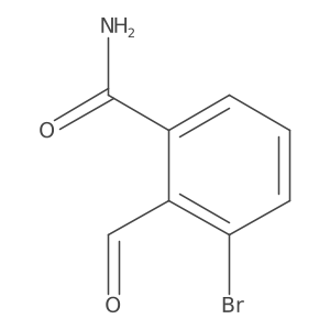 3-Bromo-2-formylbenzamide结构式