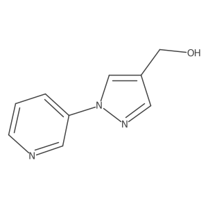 [1-(pyridin-3-yl)-1H-pyrazol-4-yl]methanol结构式