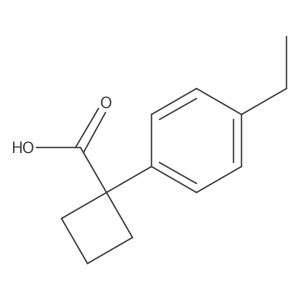 1-(4-Ethylphenyl)cyclobutane-1-carboxylic acid结构式
