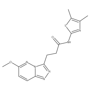 N-(4,5-dimethyl-1,3-thiazol-2-yl)-3-(6-methoxy[1,2,4]triazolo[4,3-b]pyridazin-3-yl)propanamide Structure