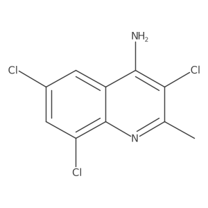 4-Amino-2-methyl-3,6,8-trichloroquinoline结构式