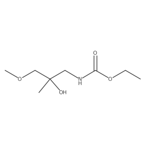 Ethyl (2-hydroxy-3-methoxy-2-methylpropyl)carbamate Structure