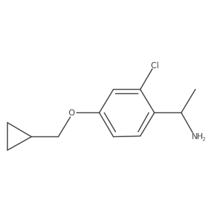 1-(2-Chloro-4-cyclopropylmethoxy-phenyl)-ethylamine结构式