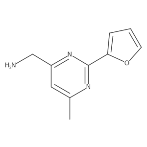 (2-(Furan-2-yl)-6-methylpyrimidin-4-yl)methanamine结构式