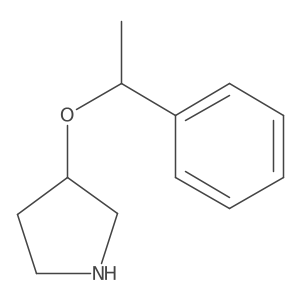 3-(1-Phenylethoxy)pyrrolidine结构式