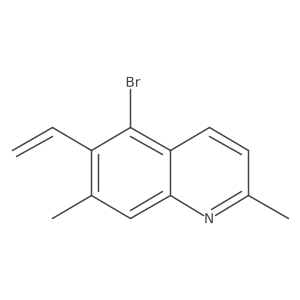5-Bromo-2,7-dimethyl-6-vinylquinoline结构式