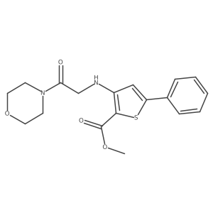 Methyl 3-((2-morpholino-2-oxoethyl)amino)-5-phenylthiophene-2-carboxylate Structure