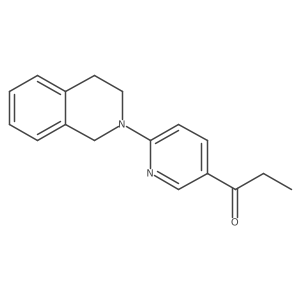 1-(6-(3,4-Dihydroisoquinolin-2(1H)-yl)pyridin-3-yl)propan-1-one结构式