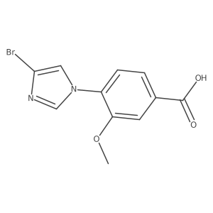 4-(4-bromo-1H-imidazol-1-yl)-3-methoxybenzoic acid Structure