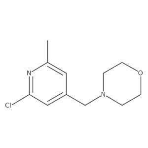 4-[(2-Chloro-6-methyl-4-pyridinyl)methyl]morpholine Structure