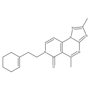 7-[2-(1-cyclohexenyl)ethyl]-2,5-dimethylpyrido[3,4-e][1,2,4]triazolo[1,5-a]pyrimidin-6(7H)-one结构式