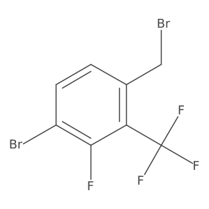 4-Bromo-3-fluoro-2-(trifluoromethyl)benzyl bromide结构式