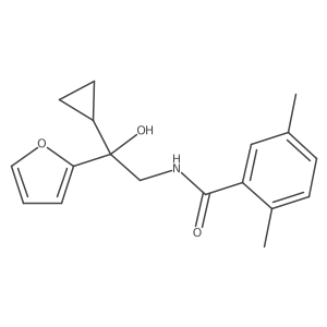 N-[2-Cyclopropyl-2-(furan-2-yl)-2-hydroxyethyl]-2,5-dimethylbenzamide结构式