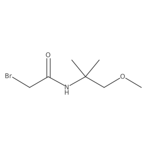 2-bromo-N-(1-methoxy-2-methylpropan-2-yl)acetamide结构式