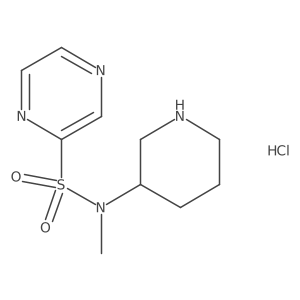 N-methyl-N-(piperidin-3-yl)pyrazine-2-sulfonamide hydrochloride Structure