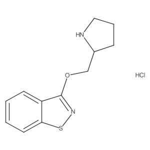3-(Pyrrolidin-2-ylmethoxy)benzo[d]isothiazole hydrochloride Structure