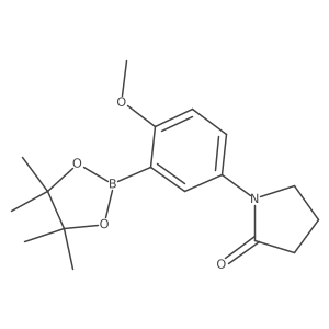 2-Methoxy-5-(2-oxo-1-pyrrolidinyl)phenylboronic Acid Pinacol Ester Structure