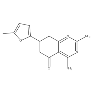 2,4-diamino-7-(5-methyl-2-furyl)-7,8-dihydroquinazolin-5(6H)-one Structure