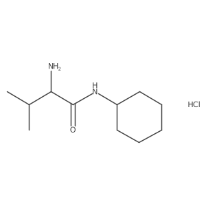 (2S)-2-amino-N-cyclohexyl-3-methylbutanamide hydrochloride Structure