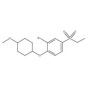 2-Bromo-4-(ethylsulfonyl)-1-[(4-methoxycyclohexyl)oxy]benzene结构式