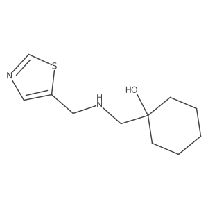 1-{[(1,3-Thiazol-5-ylmethyl)amino]methyl}cyclohexan-1-ol Structure