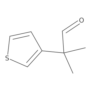 2-Methyl-2-(thiophen-3-yl)propanal Structure