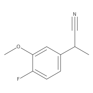 2-(4-Fluoro-3-methoxyphenyl)propanenitrile结构式