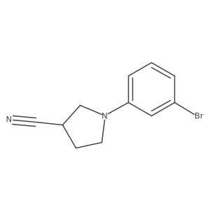 1-(3-Bromophenyl)pyrrolidine-3-carbonitrile Structure