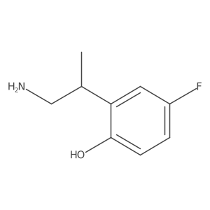 2-(1-Aminopropan-2-yl)-4-fluorophenol Structure