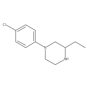 1-(4-Chlorophenyl)-3-ethylpiperazine Structure