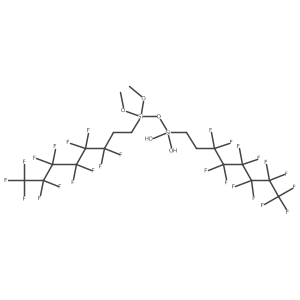 3,3-Dimethoxy-1,3-bis((perfluorohexyl)ethyl)-1,1-disiloxanediol结构式
