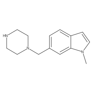 1-methyl-6-[(piperazin-1-yl)methyl]-1H-indole结构式