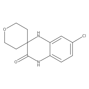 7'-Chloro-3',4'-dihydro-1'H-spiro[oxane-4,2'-quinoxaline]-3'-one结构式