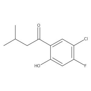 1-(5-Chloro-4-fluoro-2-hydroxyphenyl)-3-methylbutan-1-one结构式
