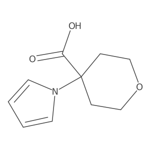 4-(1H-pyrrol-1-yl)tetrahydro-2H-pyran-4-carboxylic acid Structure